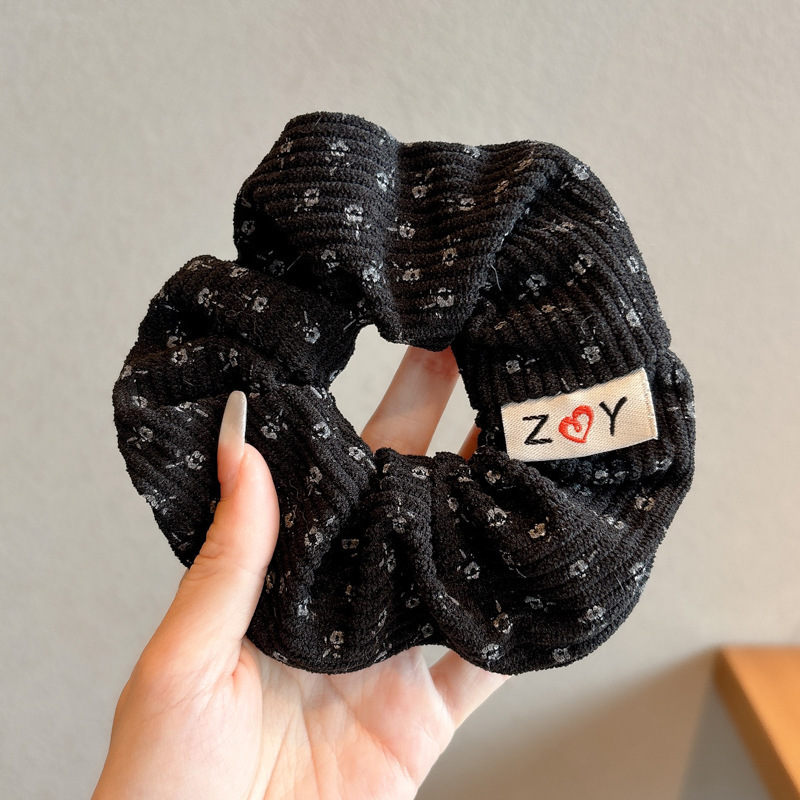 Temperamento floral intestino grueso anillo para el cabello bola femenina cabeza cuerda dulce cola de caballo cuerda para el cabello banda de goma de alta calidad accesorios para el cabello al por mayor