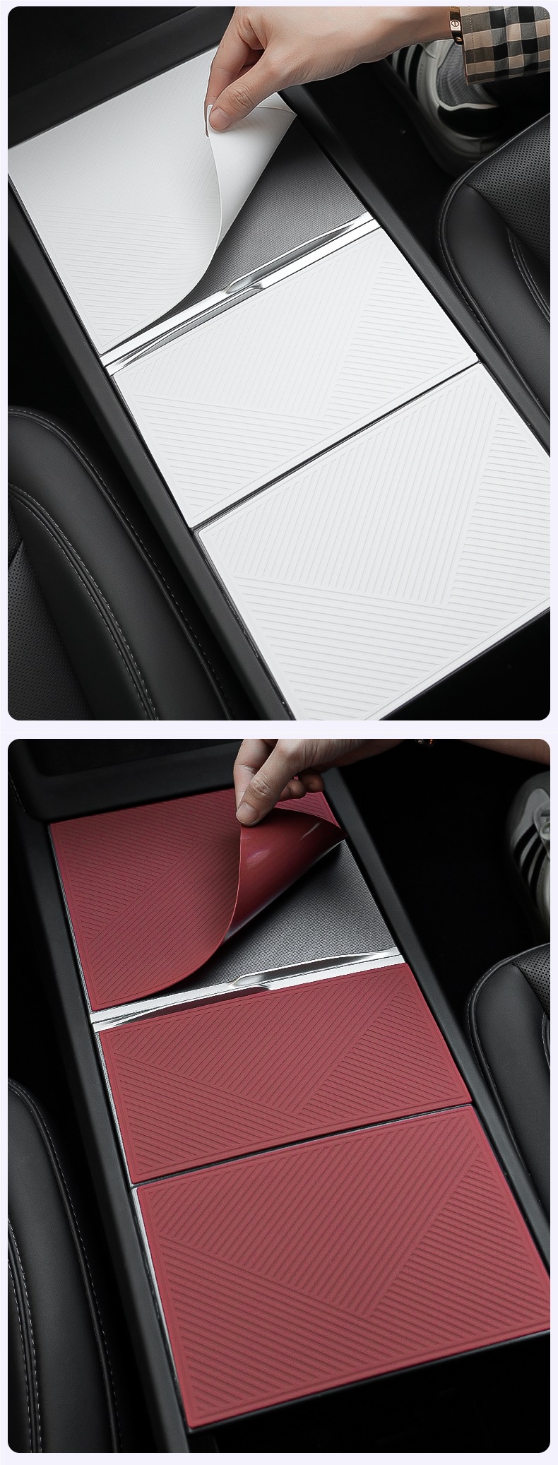 Center Console Film Protector Silicone Pad for Tesla Model Y/YL/3