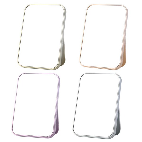 universal handheld folding square table mirror