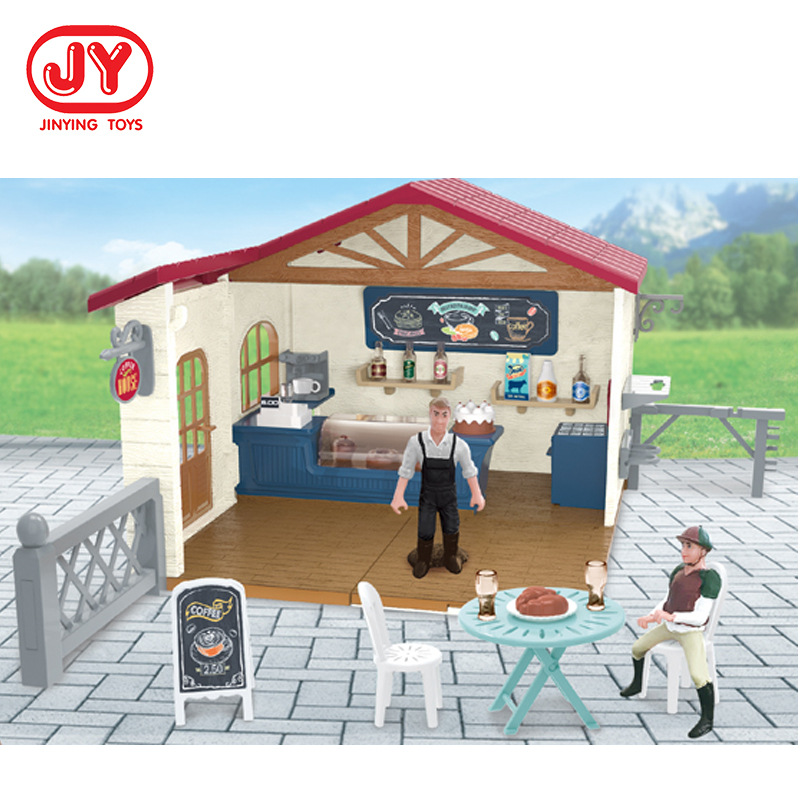 Modelo de alimentación de trabajador agrícola animal de simulación de suministro transfronterizo DIY montaje arena Mesa escena modelo traje de juguete