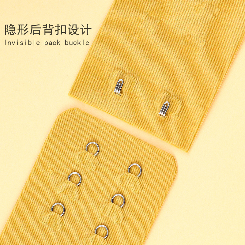 Stainless steel clip three rows of two clips seamless bra back clasp nylon adjustable underwire bra fastener