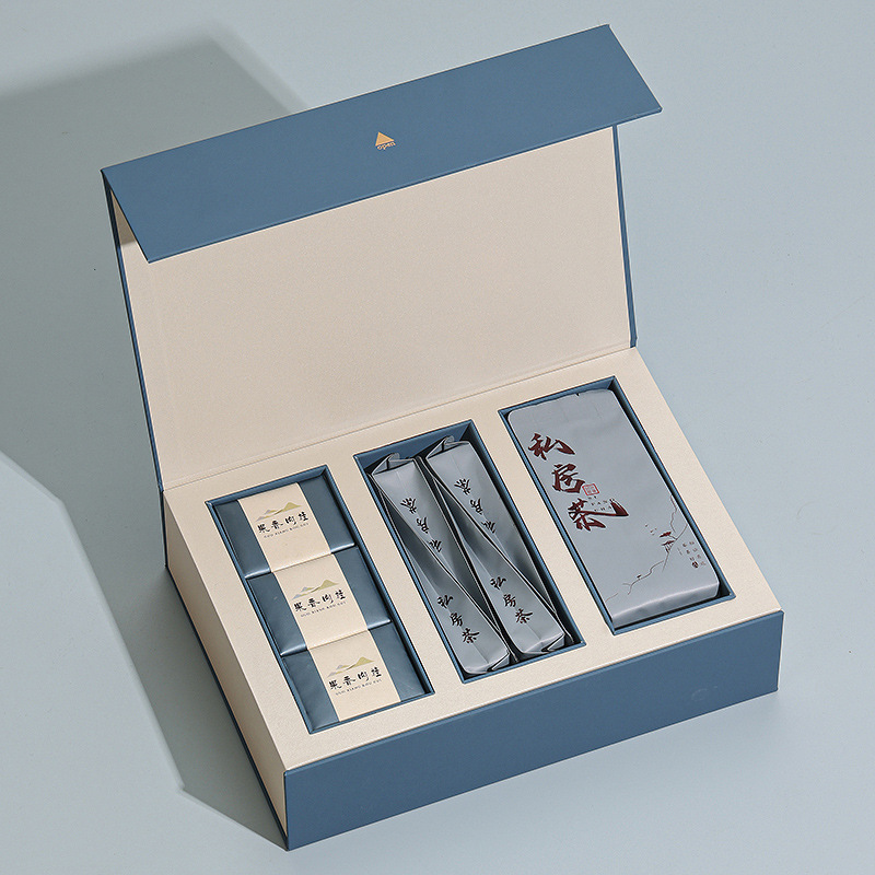 极简茶叶包装礼盒春节中秋伴手礼包装盒红茶肉桂岩茶水仙包装空盒