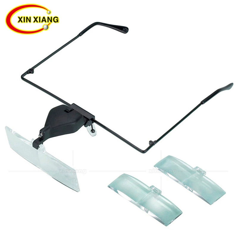 Три вида кратных сменных головных очков лупа со светодиодным светом идентификации и ремонта косметических средств