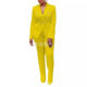 2021 Amazon AliExpress new high waist solid color small suit long sleeve pants suit temperament commuter suit