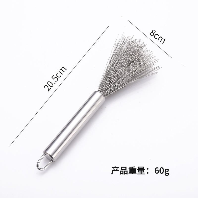 不锈钢锅刷带柄家用洗锅神器厨房食堂厨具专用钢丝洗碗刷锅的刷子|undefined