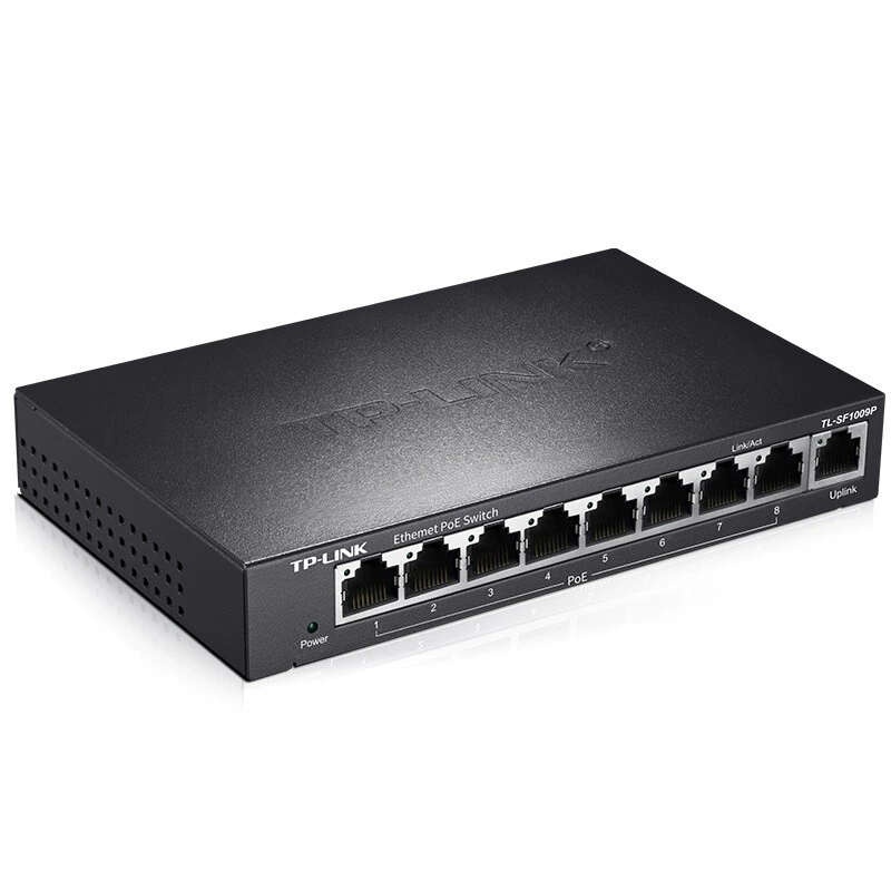 TP-Link TL-SF1009P 9 PoE Switch PoE Switch House Surveillance Network Symptogy