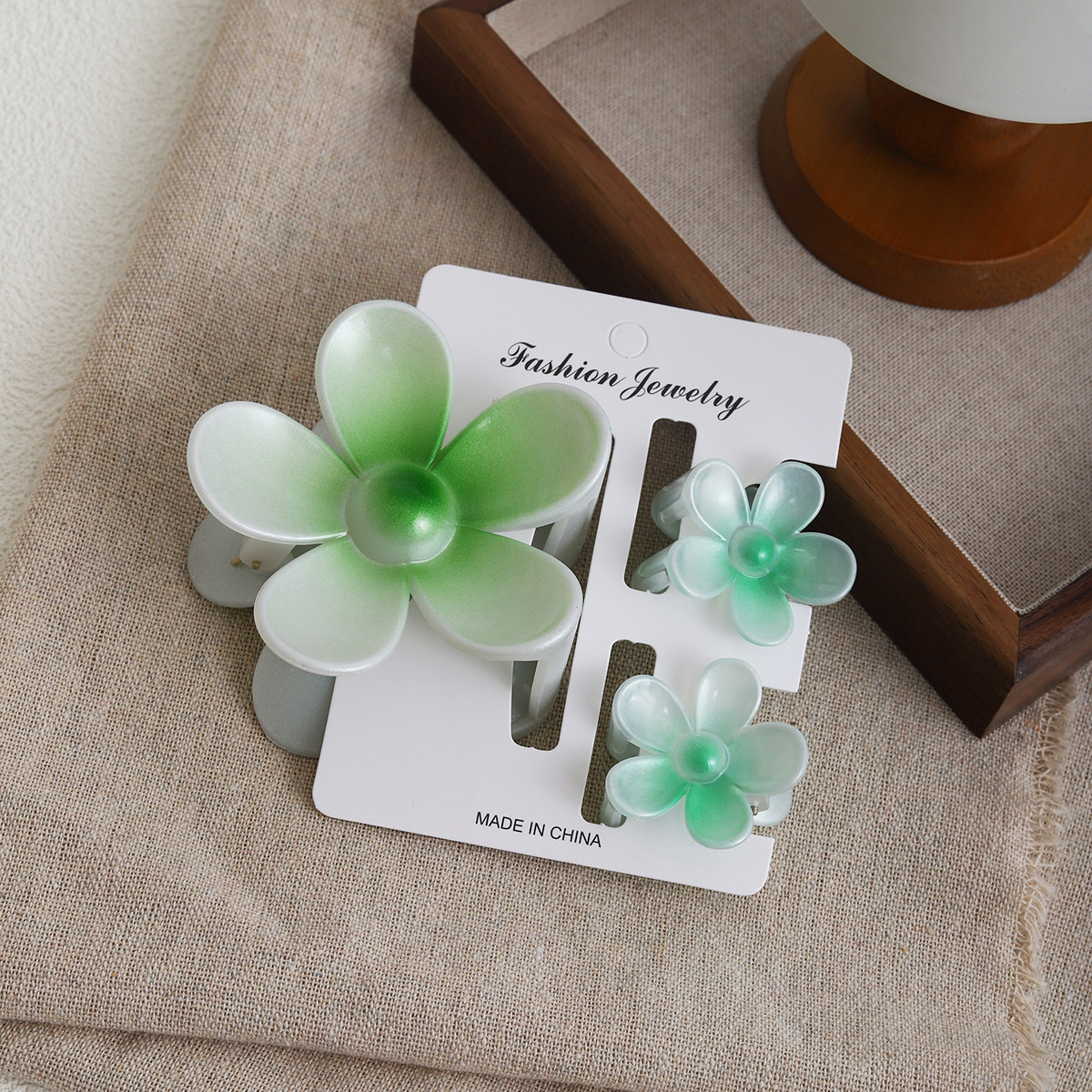 Gradient green 3-piece gripper set