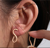 Jewelry, earrings, zirconium, suitable for import, European style