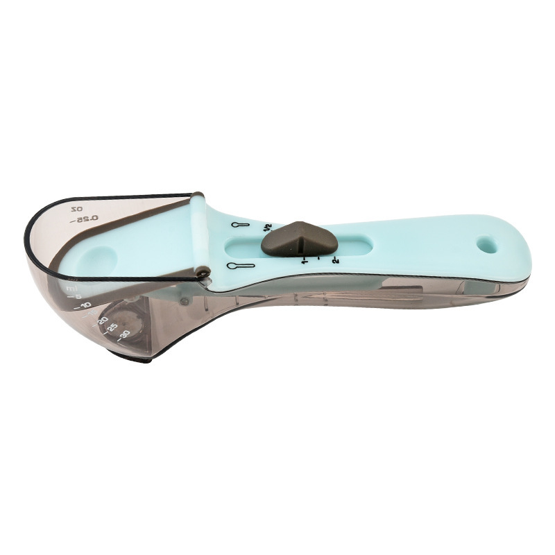 Cuchara de medición de plástico portátil cuchara de medición ajustable cuchara de medición de onzas cuchara de escala de plástico cuchara de medición cuchara de medición cuchara de harina cuchara de medición