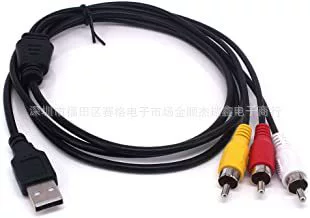 USB к линии Sanlian AV USB к 3RCA аудио видео кабель для приставки игрового устройства