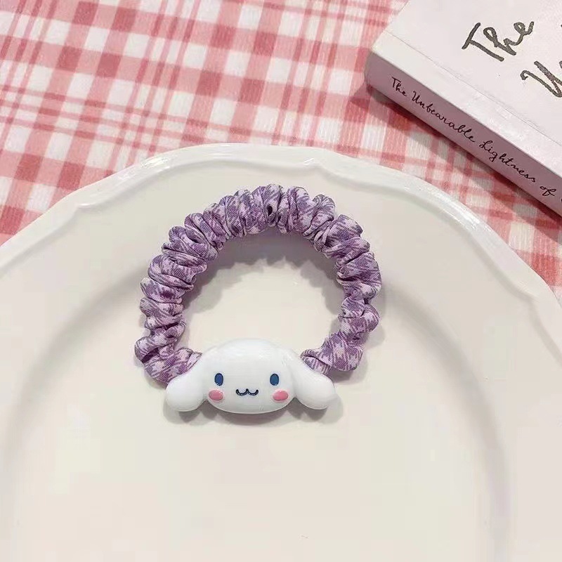 보라색 격자 무늬 [큰 귀 개]