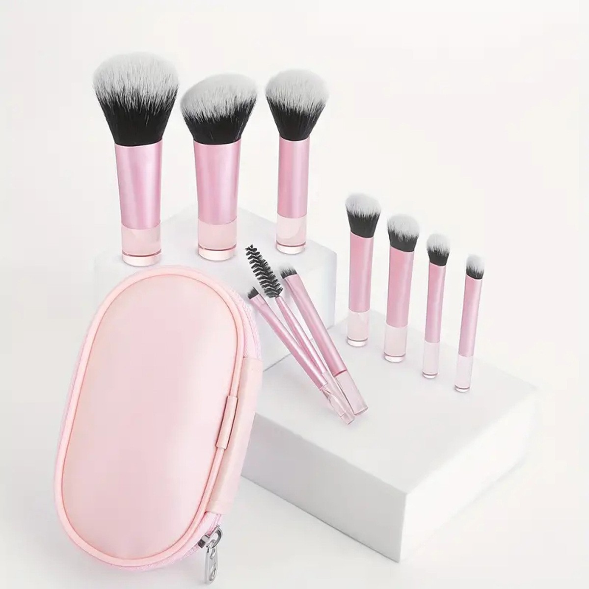 95g Weight plastic handle Makeup Brush Handle Type Makeup Brushes Makeup Tools Types 1 Set Quantity Artificial Fiber Material Simple Style Style Simple Style Artificial Fiber Plastic Handle Makeup Brushes 1 Set 10