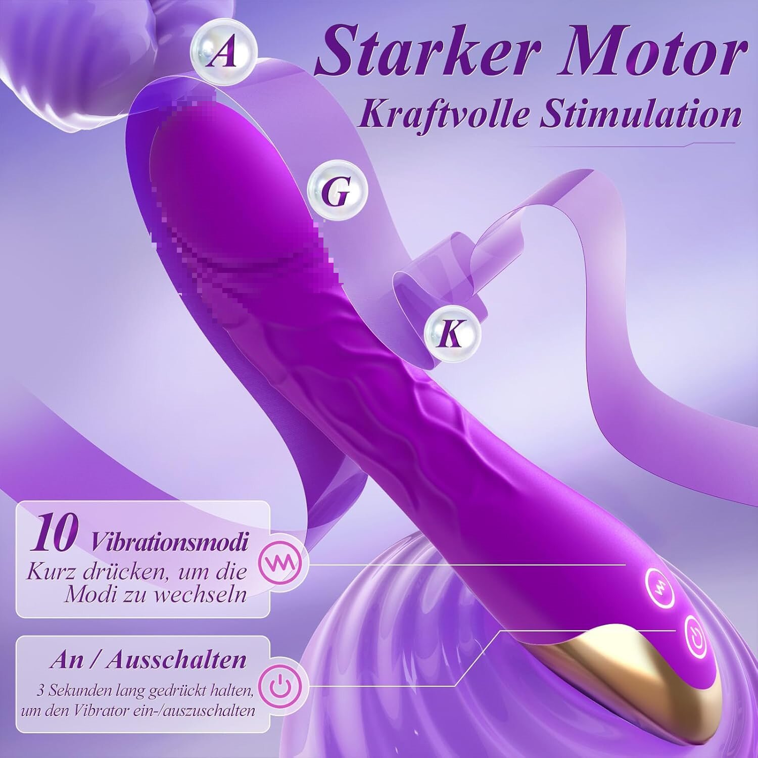 Vibratore punto g per donna - massaggiatore in silicone_voghion.com