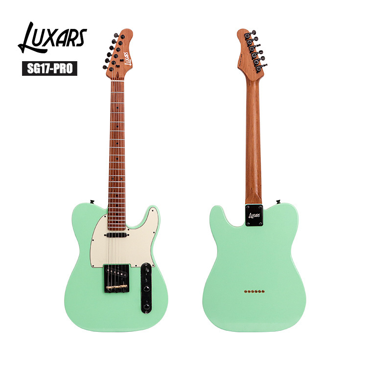 New high-end TL electric guitar SG17-PRO carbon roasted maple new design round product silk silk guitar 2