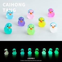 模擬立体発光ヘッドフォンアヒル新しい diy ジュエリーアクセサリー材料立体アヒル小さな装飾品