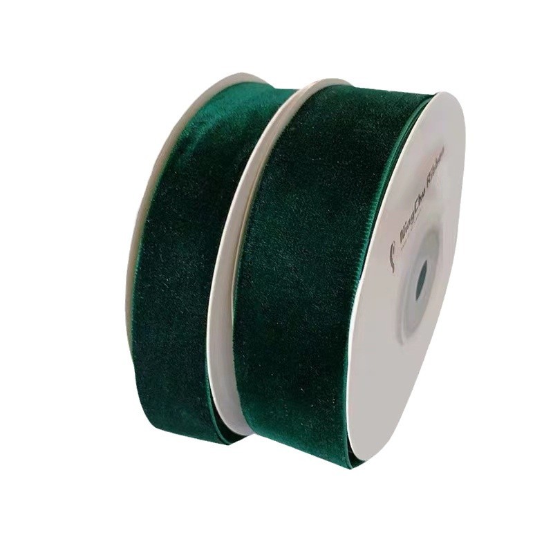 Ruban floqué rouge et vert de Noël, décoration festive, pince à cheveux, accessoires pour cheveux, ruban pour nœud_voghion.com