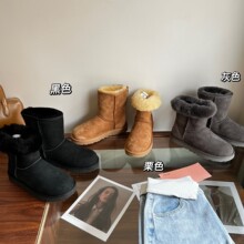 【桑坡实力供货】5825中筒女士加厚雪地靴Ay皮毛一体工厂大货