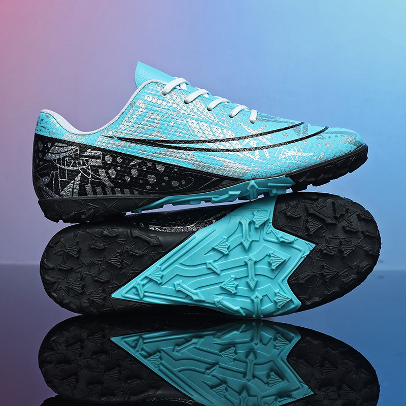 Nuevos zapatos de fútbol antideslizantes transfronterizos de clavos para adultos, zapatos de entrenamiento profesional para niños y niñas, zapatos deportivos juveniles bajos