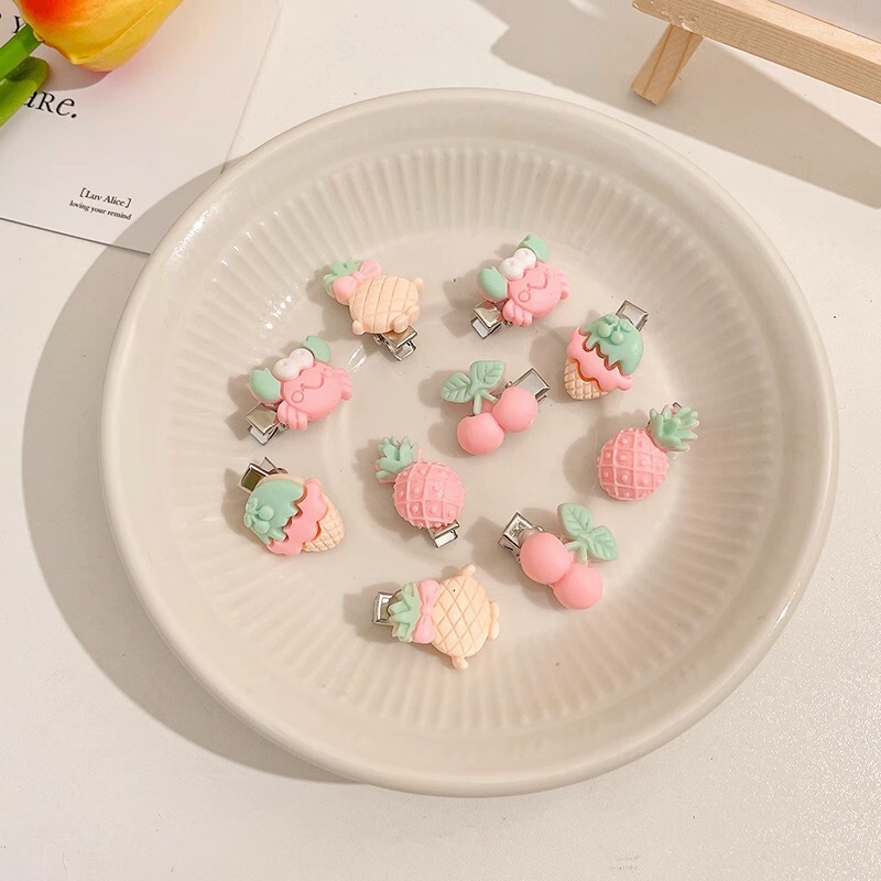 夏季儿童毛绒发卡侧边夹小香风头饰女童不伤发高级感可爱发夹|undefined