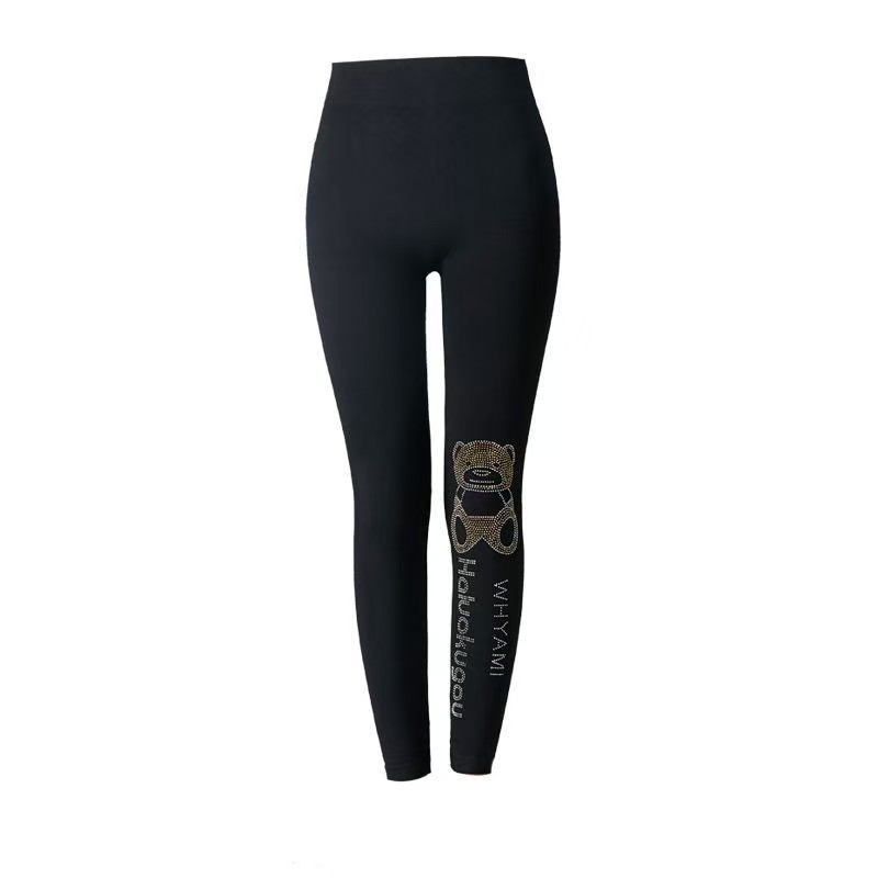Otoño e Invierno modal forrado de lana extra grande más tamaño leggings grasa MM200 kg perforación en caliente pantalones hasta el tobillo al por mayor image 7
