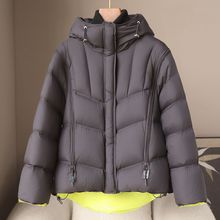 少量服饰2026春季新品休闲韩版连帽中长款羽绒服90鸭绒保暖外套女