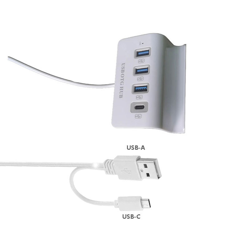 USB de uno a cuatro puertos de expansión Dock OTGHUB adaptador de interfaz múltiple Tipo C soporte de teléfono móvil divisor
