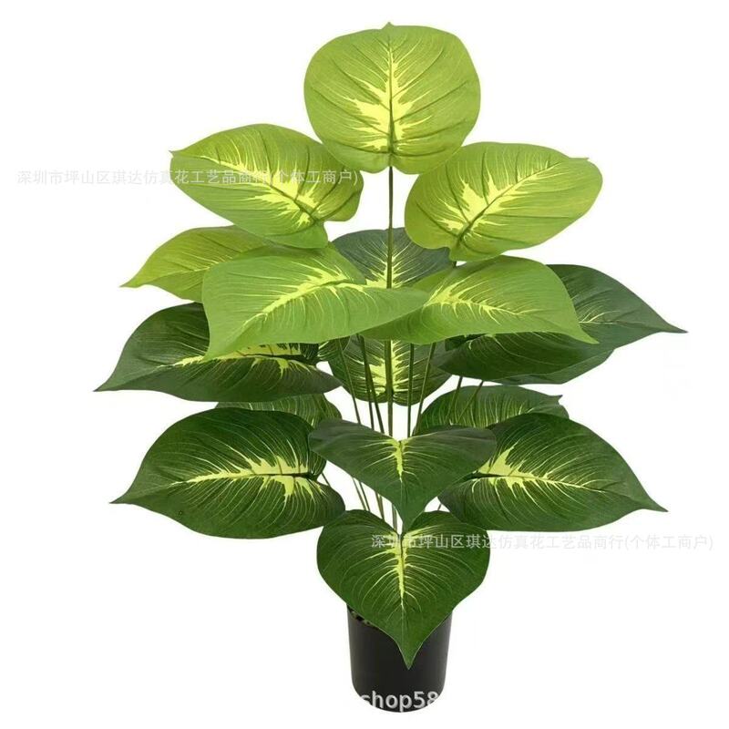 Cross-Border Artificial Flowers, Artificial Tree Ornaments, Pothos, Evergreen Artificial Green Plants, Artificial Flowers, Plants, Artificial Trees, Pots, High Simulation