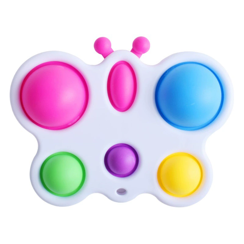 Защита от грызунов палец пузырь под давлением музыкальная декомпрессионная головоломка детские игрушки трансграничные взрывы бабочка палец нажимная пластина завод в наличии