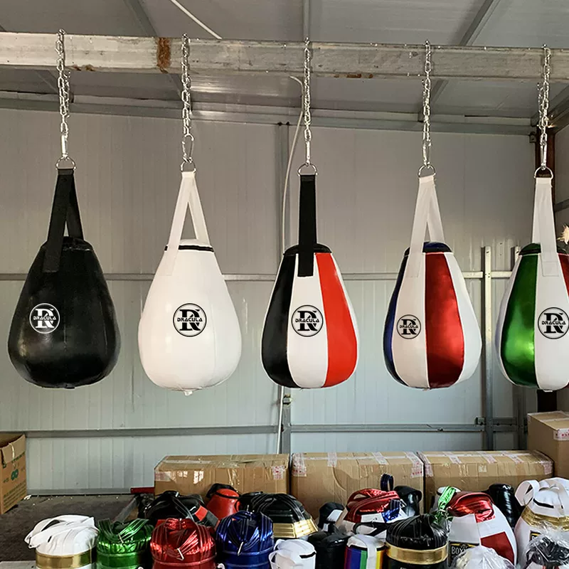 Small boxing sandbag, professional equipment for training
