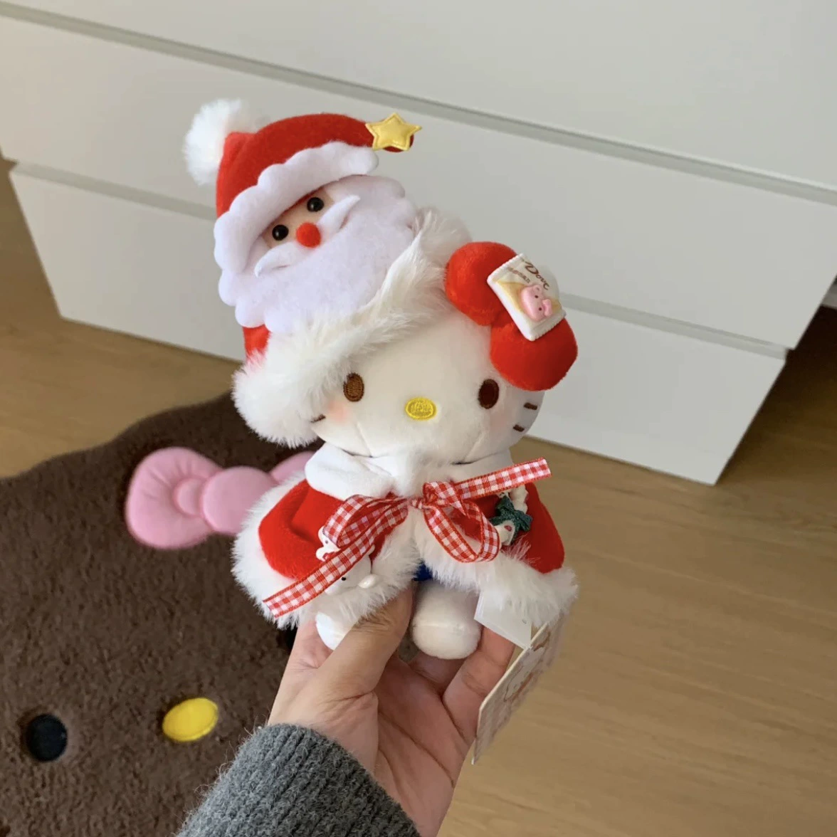 Hello Kitty, sanrio, оригинальная плюшевая подвеска, кукла, брелок, украшение сумки
