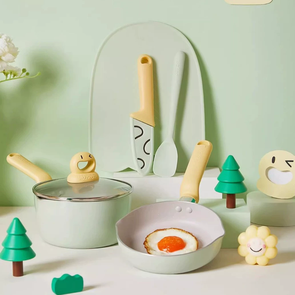 Supor, горшок для детского питания, горшок для детского молока, универсальная многофункциональная сковорода с антипригарным покрытием для жарки и приготовления на пару TH2303E