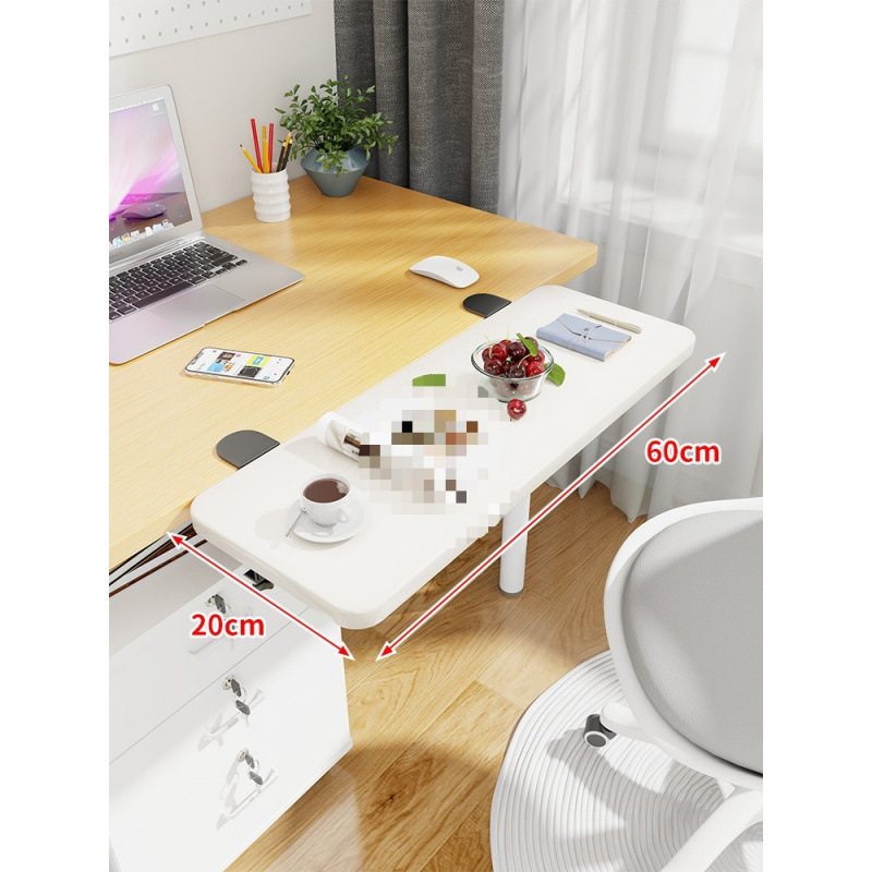 Mesa de escritorio extensión de mano mesa de computadora tablero de escritorio portador de teclado dormitorio tablero de estación de trabajo ensanchado extensión plegable