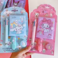 Sanrio, высококачественный набор, шариковая ручка, книга, награда для учеников начальной школы, 6 цветов, подарок на день рождения