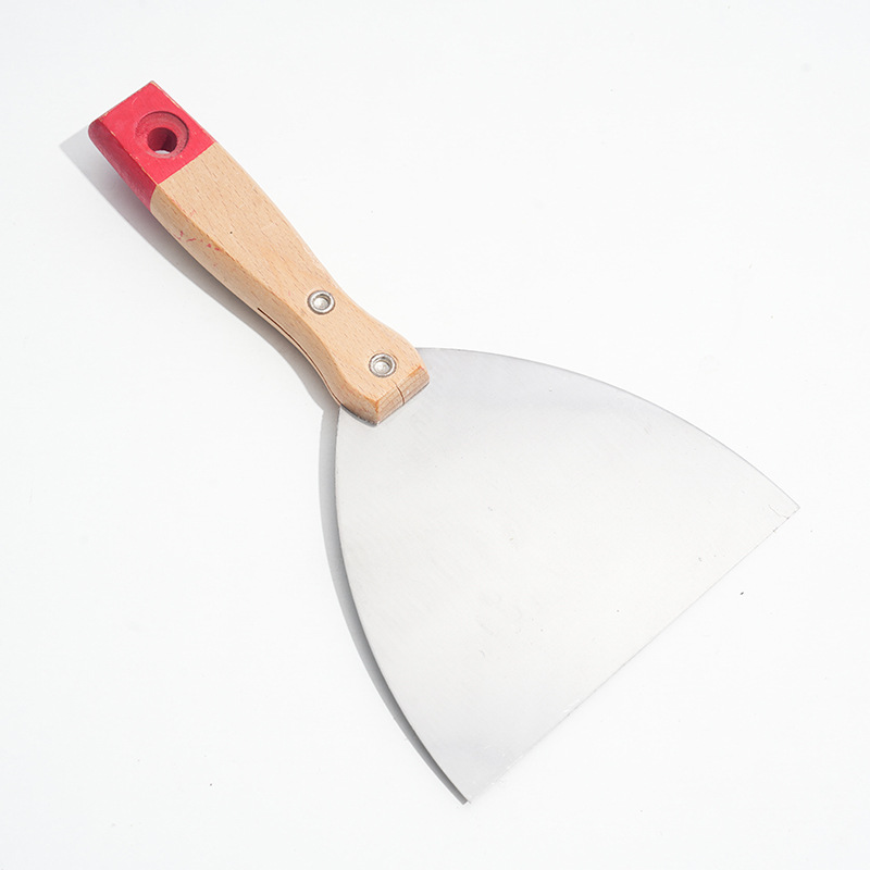 新款加厚油灰刀木柄铲刀刮腻子刀抹灰刀批发