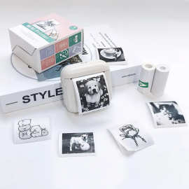 跨境新款迷你热敏打印机口袋便携式错题打印标签儿童礼品小型专用