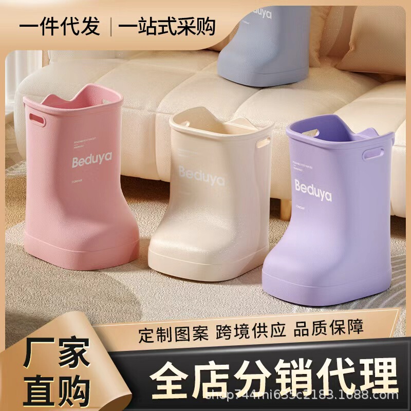 Foot Bath Bucket Household Over-The-Knee Foot Bath Bucket Boots over the Calf Portable Winter Health Foot Bath Basin Insulated Foot Bath Bucket