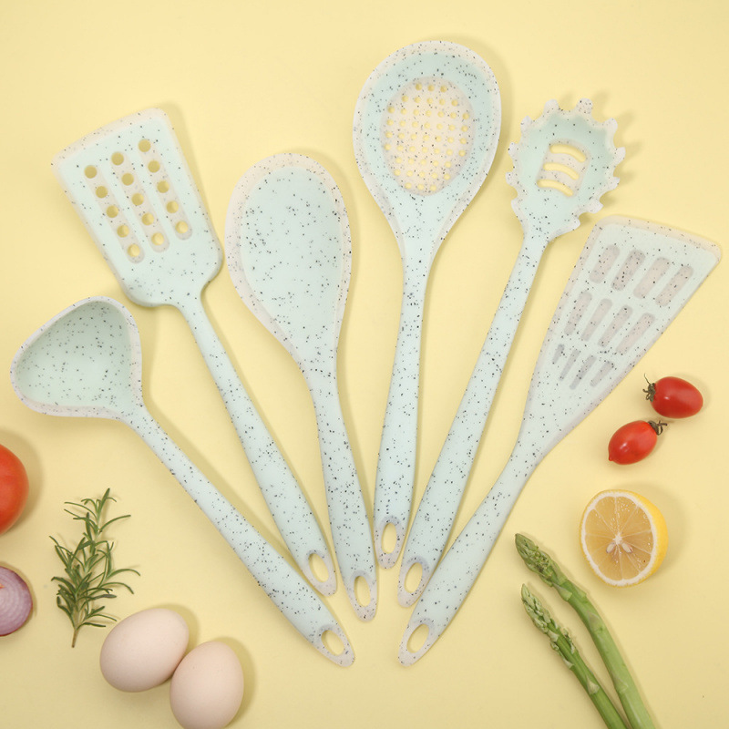 7 piezas de cubierta de cocina de silicona de punto de color, conjunto de cubierta de silicona transparente, herramientas de cocina de silicona antiadherentes para alimentos