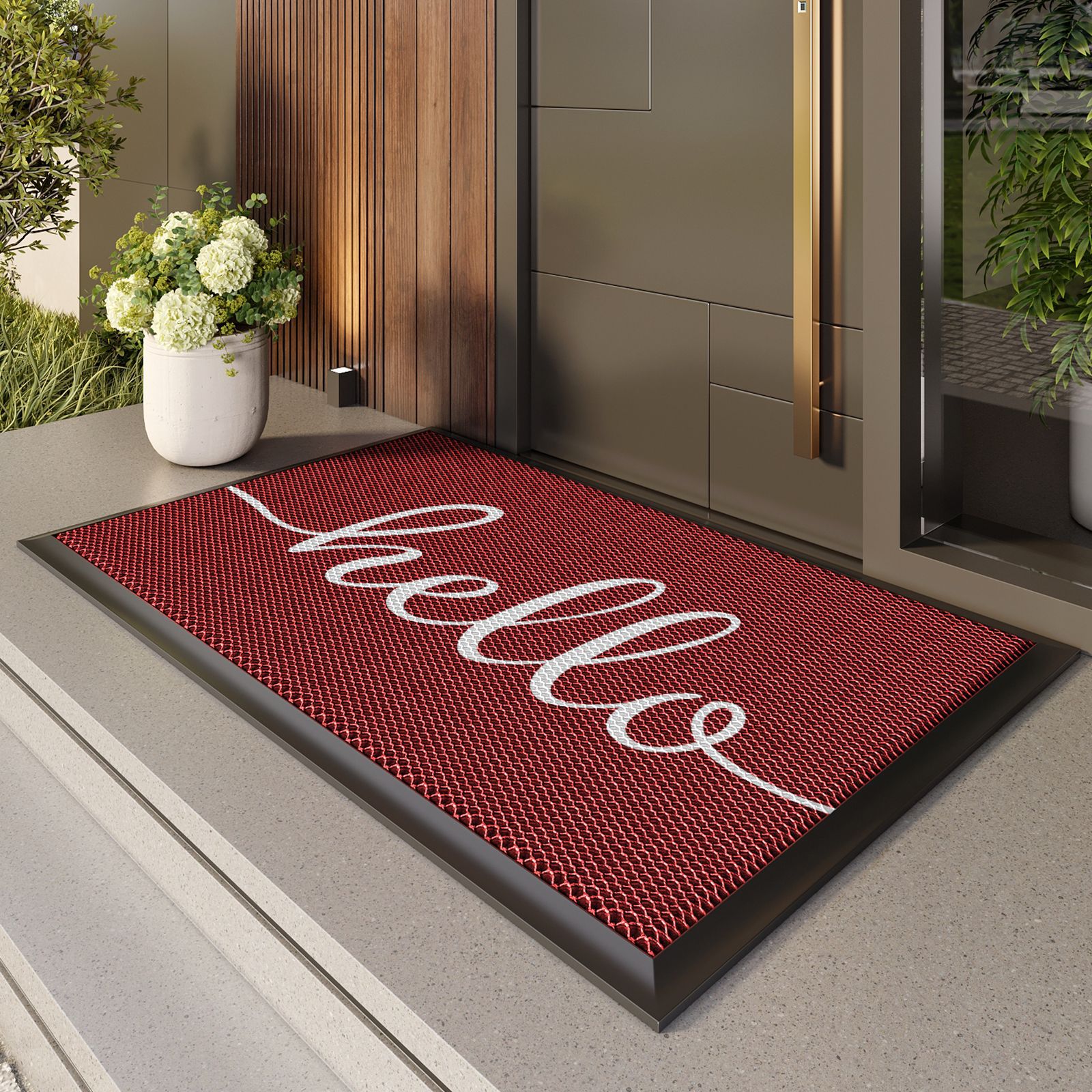 Alfombrilla de puerta de entrada Alfombrilla de exterior Alfombrilla antideslizante de entrada Alfombrilla de entrada Impermeable y protector solar Alfombra de bienvenida Alfombrilla de puerta exterior