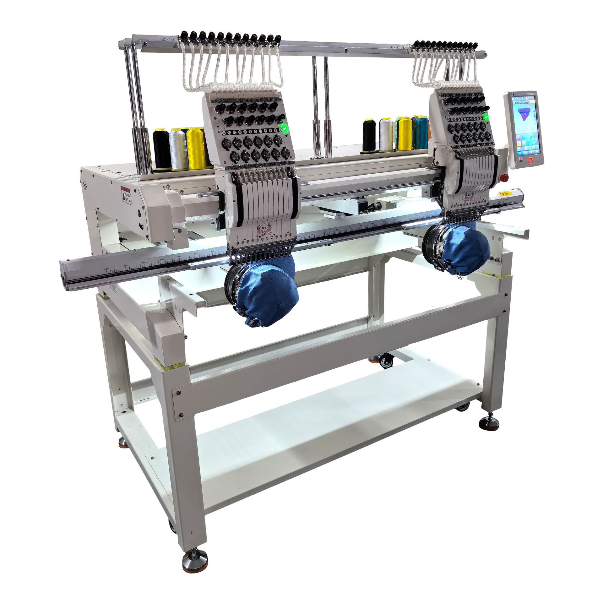 Máquina de bordado de computadora multifuncional doméstica de 2 cabezas 50 - 80 máquina de bordado eléctrica automática de escritorio máquina de bordado