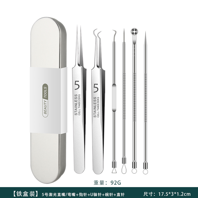 En stock, puede enviar agujas para el acné de acero inoxidable, herramientas de belleza para eliminar el acné oscuro, agujas para el acné, herramientas de belleza, clips celulares