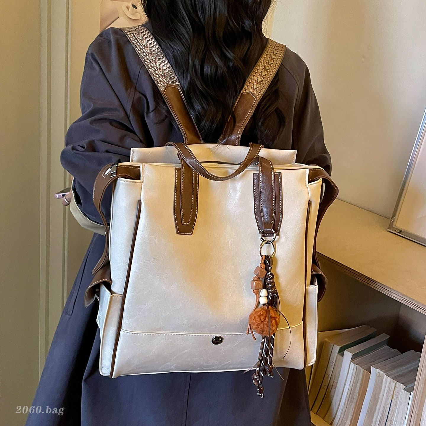 Colegio mochila coreana de gran capacidad 2026 sensación diaria de viaje retro mochila de estilo nuevo estilo mujer