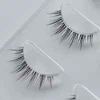 False Eyelashes, Natural Lightweight Strip Lashes, Soft Band, Reusable Multi-Pair Pack