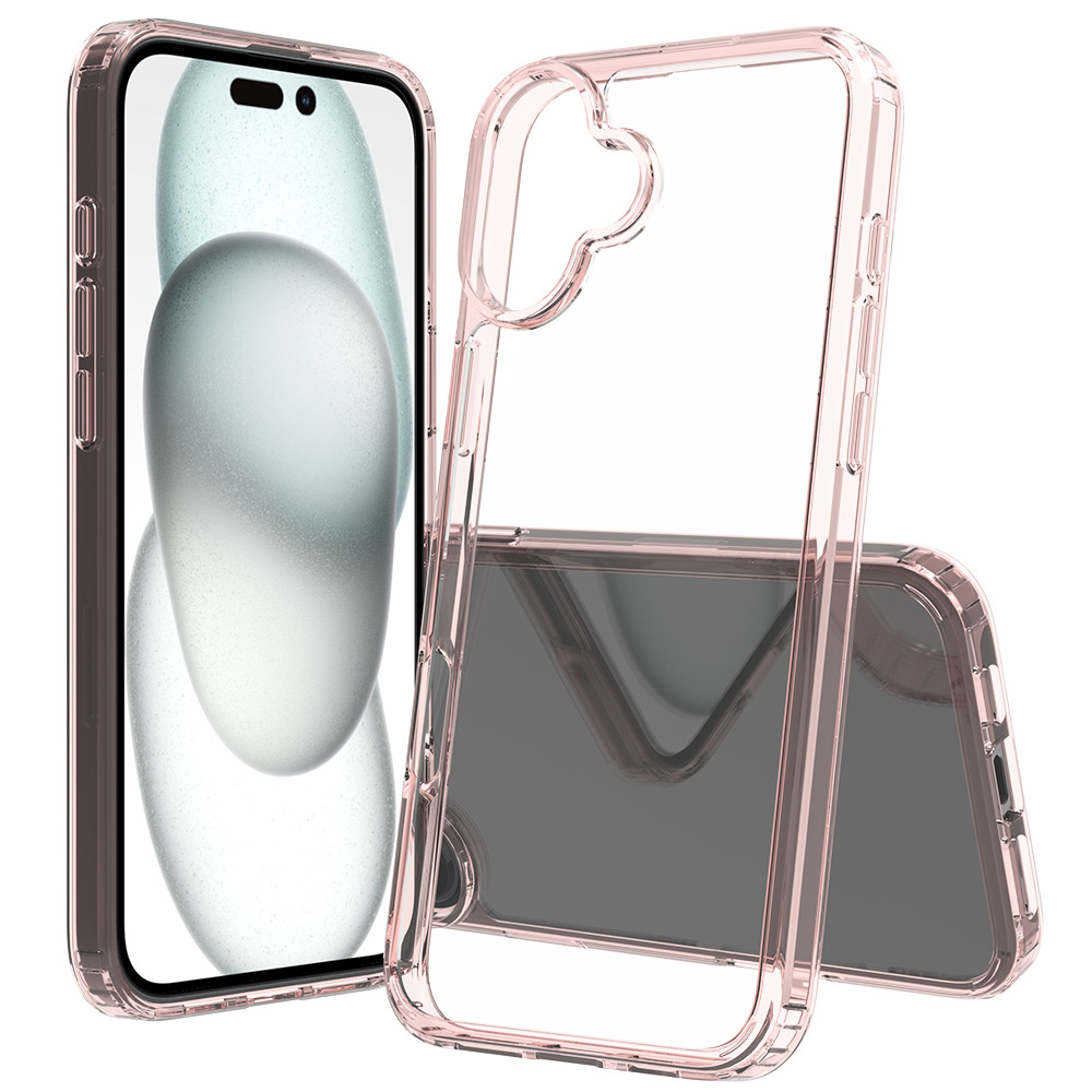 Aplicable en stock para iPhone16 plus caja acrílica transparente 2 en 1 1.5mm conjunto de cerveza todo incluido fábrica de caídas
