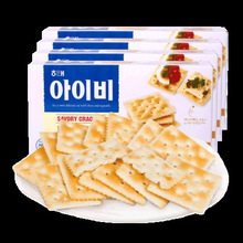 韓國進口零食 代餐海太IVY咸酥蘇打早餐餅干135g/270g 一箱20盒