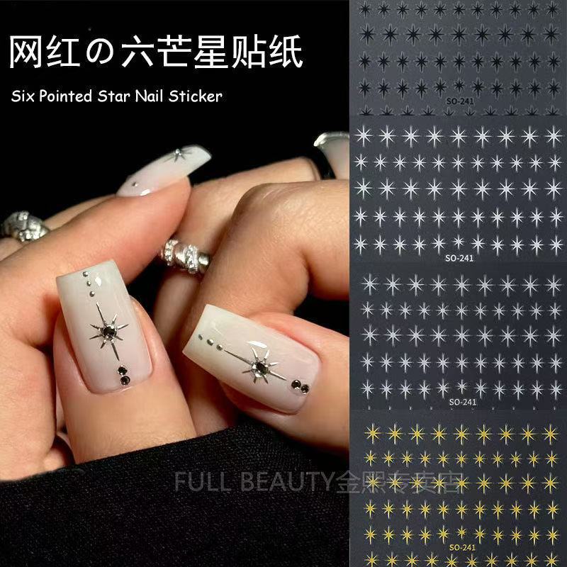 Internet Celebrity Explosive silver Star Nail Art Sticker Instagram Stamping Mini Star Metal Silver Star Nail Sticker Internet Celebrity Explosive silver Star Nail Art Sticker Instagram Stamping Mini Star Metal Silver Star Nail Sticker