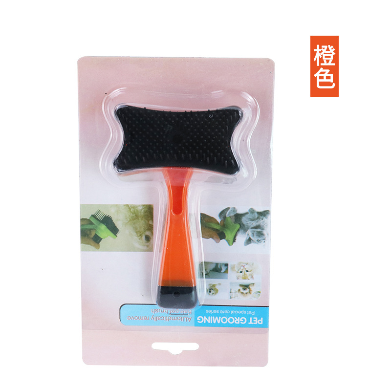 Suministros para mascotas Amazon nuevo auto-limpieza para mascotas peine depilación nudo abierto peine para mascotas peine de gato suministros de limpieza