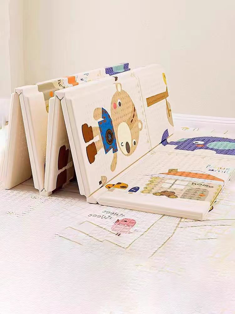 Almohadilla para gatear para bebé XPE plegable y engrosado para el hogar del bebé Almohadilla para gatear para la sala de estar Alfombrilla de espuma para niños insípida