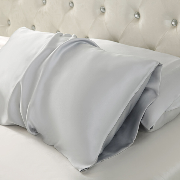 Double-sided silk solid color breathable pillowcase