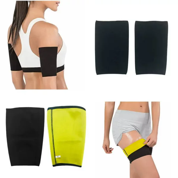 Hot Shapers Sports Sweat Protection Thigh Sleeves Diving Fabric Fat Burning Sweat Yoga Fitness Sports Leggings