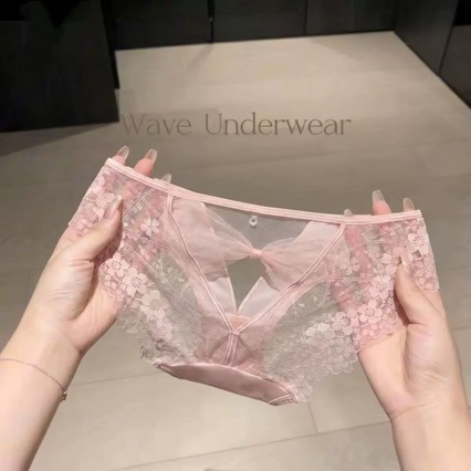 仙！太仙了！超绝纯欲少女蕾丝！法式镂空性感蕾丝优雅少女三角裤